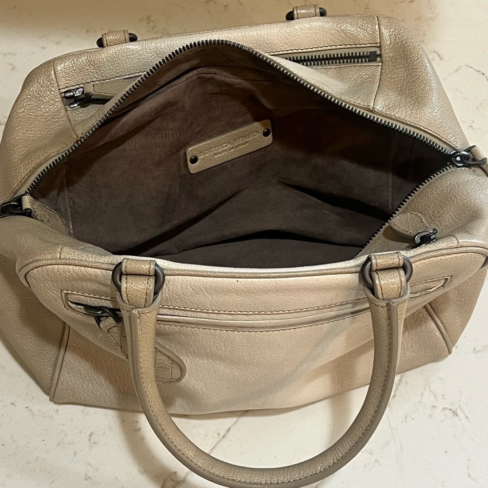 Authentic Bottega Veneta tan/gray ombré small satchel bag - Picture 8 of 12